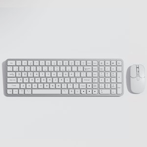 Combinación de teclado y ratón inalámbricos de tamaño completo Anti-Ghosting 105 teclas teclado de membrana de oficina negro personalizado - Product Image 2