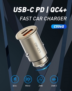 LDNIO C506Q 30w Custom Type C <strong>Charger</strong> Socket Dual PD and QC3.0 Car <strong>Charger</strong> 3 in 1 Usb Port Dc Fast <strong>Charger</strong> - Product Image 2