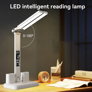 Vietnamese Factory's Rechargeable LED Desk <strong>Lamp</strong> Eye-Protecting Double-Ended Flicker-Free White Features <strong>Time</strong> Temperature Panel - Product Image 4