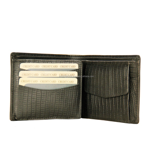 Lizard Leather Pattern <strong>Wallets</strong> Wholesale RFID Blocking Men's <strong>Wallets</strong> with <strong>Custom</strong> Logo Design OEM/ODM Card Holder Genuine Leather - Product Image 3