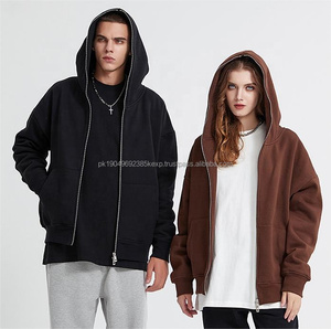 Custom Puff Printing Black Full Face Zipper Hoodies For Men Full Zip Up Men's hoodie <strong>Assassins</strong> - Product Image 1