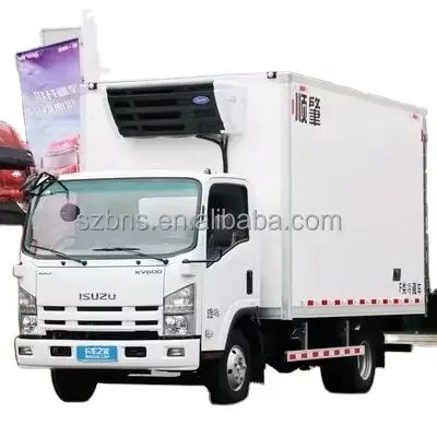 Isuzui New Energy diesel 4x2 transport vegetable Food Fish Freezer Refrigerate Van Truck