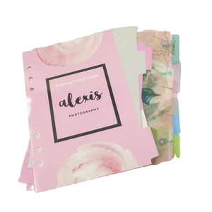 Custom A5 A7 Carpeta Divisores 5 Pestañas Bloc de notas Papel Índice Divisor Carpeta de plástico Índice Divisores para cuaderno