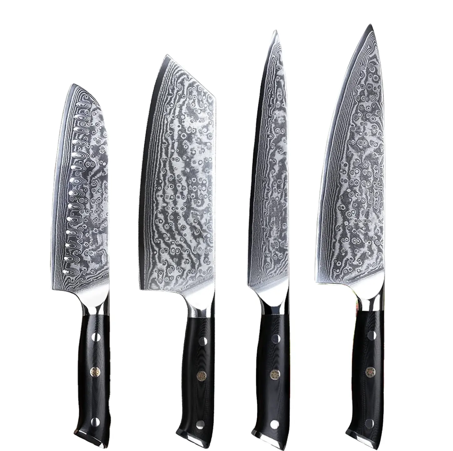 Damascus knives Set hand made chất lượng tốt nhất cho nhà bếp và thương mại mô hình tốt nhất trong Lưỡi dao và Cũng trong dao kéo