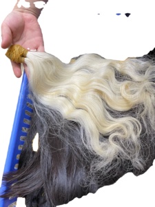 100% ham vietnamca Remy insan saçı postiş çift çekilmiş gri saç hiçbir karışıklık veya dökülme doğal ıslak görünüm - Product Image 6