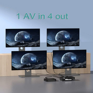 Conmutador de audio y vídeo Manual AV de 8 puertos para XBOX, DVD, PS2, PS3, TV, 8 en 1