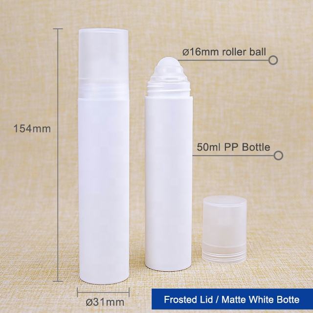 White Bottle with Frosted Lid