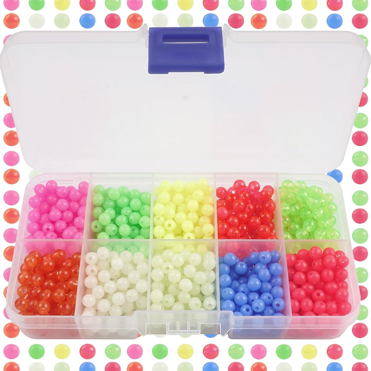1000PCS Plastic Beads Color