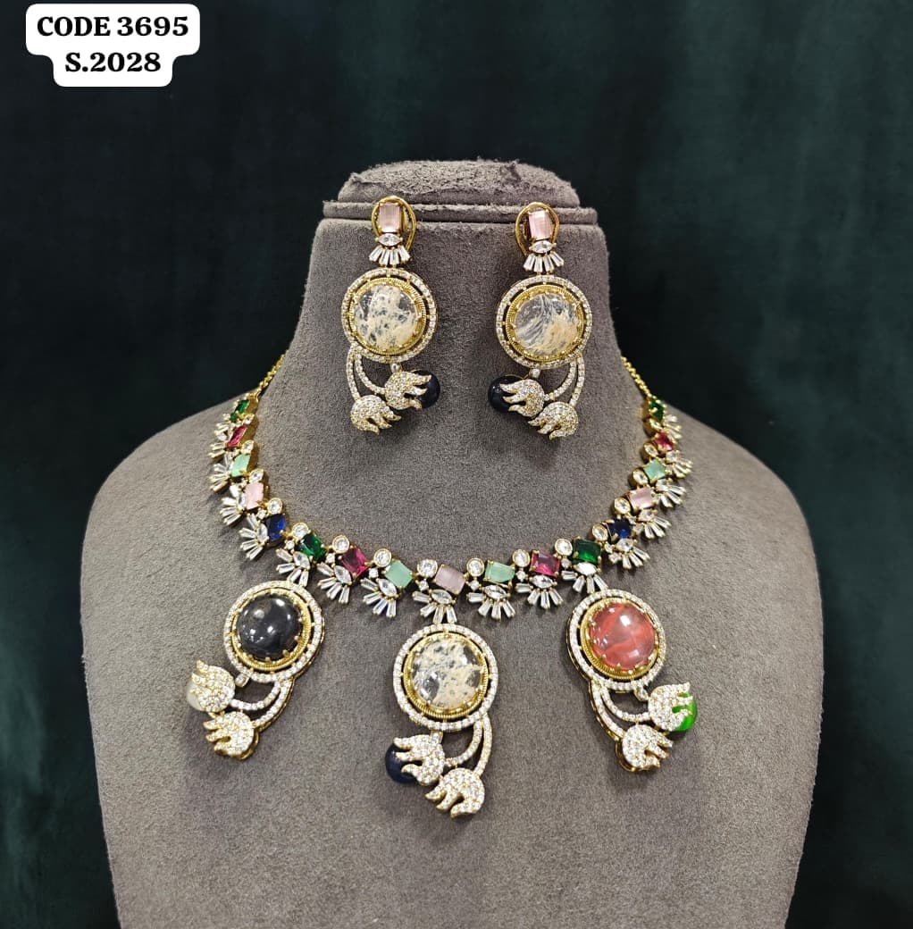 Ruby Red & Onyx Multi-Gem Set
