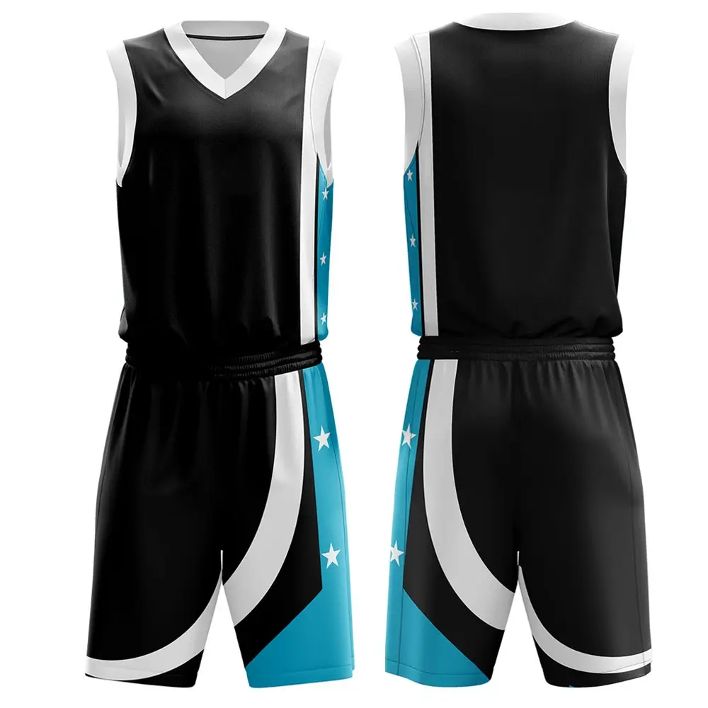 Best Design sublimated basketball Jersey Latest Design Custom Apparel Basketball Uniform 100% Polyester