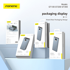 FONENG 30000mAh Portable <strong>Power</strong> <strong>Bank</strong> Big Capacity Cell Phone Charger with PD22.5W LCD Micro USB <strong>Input</strong> <strong>and</strong> Double USB <strong>Output</strong> - Product Image 6
