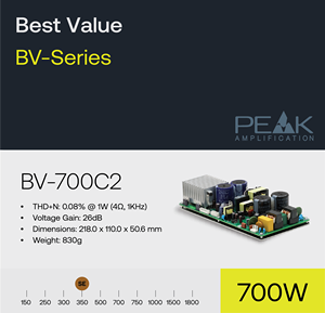 Módulo amplificador de potencia Clase D de un solo extremo de dos canales de 350 vatios - Product Image 2