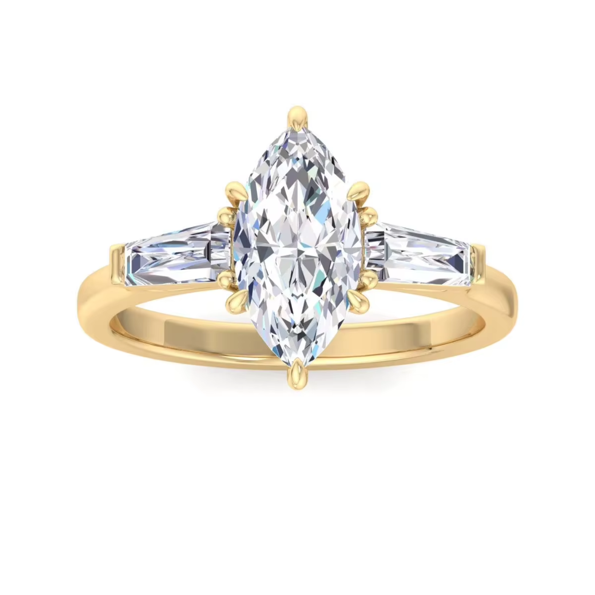 10K Gold (Moissanite)