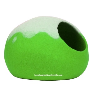 Hochwertiges Katzen haus/Höhle/Kuppel aus Merinowolle mit festem Muster für Ihren pelzigen Freund - Product Image 4