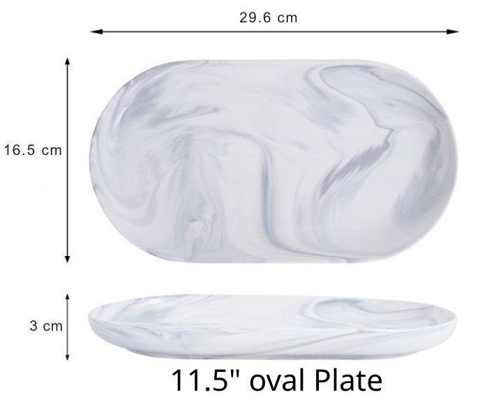 11.5" oval Plate