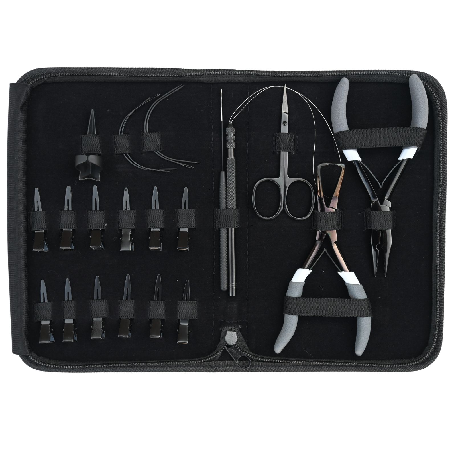 Black Hair Extension Tools Kit