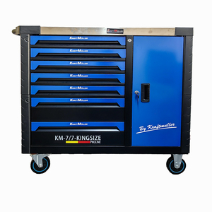 PHIXWELL METAL STORAGE CABINET <strong>WITH</strong> 7 DRAWERS <strong>TOOL</strong> CABINET <strong>WITH</strong> <strong>CASTERS</strong> and PROFESSIONAL <strong>TOOLS</strong> - Product Image 1