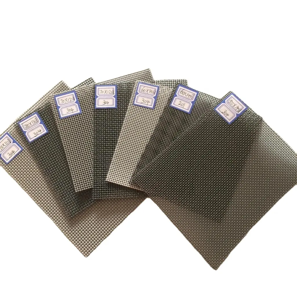 OEM/ODM Factory Direct black spark screen mesh, stainless steel burglar mesh