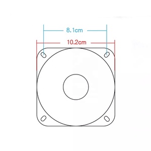批发4英寸扬声器8欧姆5w高品质扬声器迷你方形扬声器 - Product Image 5