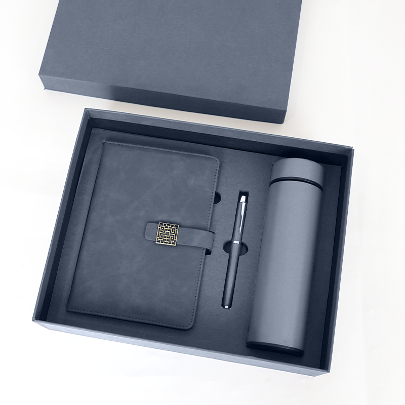 Coffret cadeau gris Tasse Stylo Livre