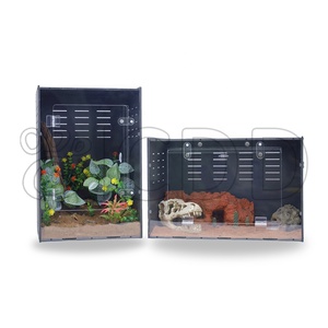 High Quality <strong>PVC</strong> Reptile Cages with Acrylic Door Terrarium Display Cases Customizable PET Factory Support Box Packing Included - Product Image 1