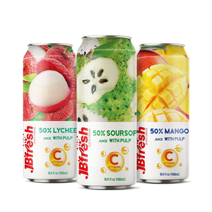 JBFresh 500ML Canned Vietnam Tropical Fresh Fruit <strong>Juice</strong> with Pulp Premium <strong>Quality</strong> Customize <strong>Juice</strong> Private Label Soft Free Sample - Product Image 1