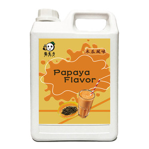 ピュレ果実パパイヤジュース濃縮パルプシロップボトルとボックスにパッケージ - Product Image 1