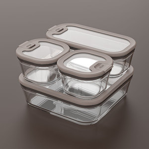 ชุดกล่องเก็บภาชนะแก้วพร้อมฝาแก้วถาดอบแก้วสำหรับใช้ในครัวเตาอบดีไซน์ใหม่ปราศจากสาร BPA - Product Image 1