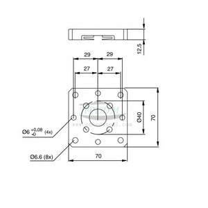 HPEDM Supply Same System 3R-601.7E-P Precision Steel 70*70 mm <strong>Centering</strong> Pallet for Precision Processing HE-R06655 - Product Image 2