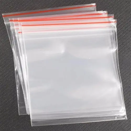 Kustom PVC buram kantong Ziplock garmen penyimpanan pakaian kantong plastik tas Slider ritsleting PVC kemasan tas