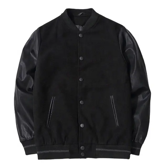 2023 최고의 트렌드 레터맨 재킷 디자인 뜨거운 판매 스탠드 칼라 사용자 정의 자수 고품질 맞춤형 로고 남성 자켓