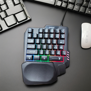 <strong>USB</strong> Wired Single Hand Gaming <strong>Keyboard</strong> with 35 Keys Screen Printing Character - Product Image 5