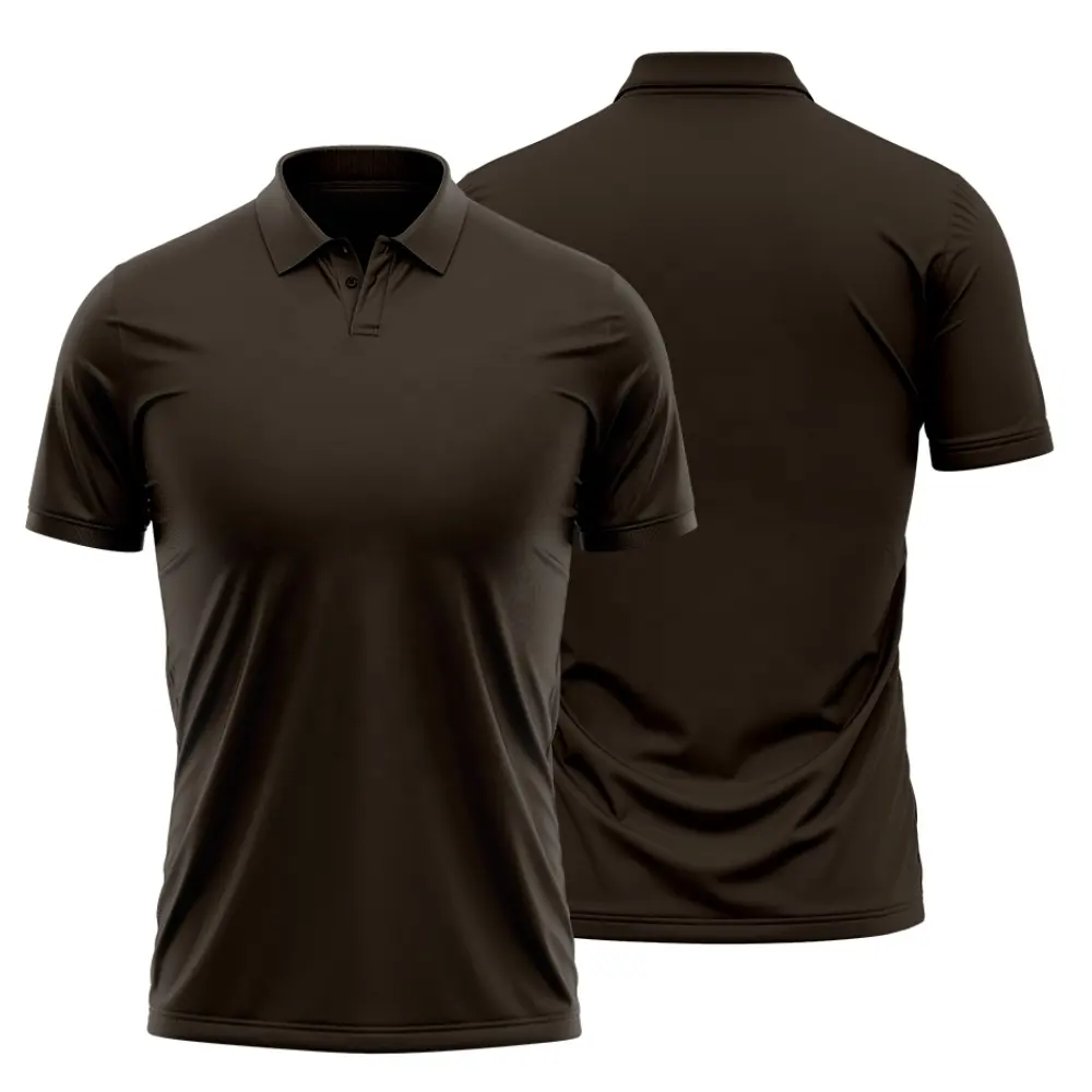 Polo unisexe de haute qualité pour hommes, T-shirt uni de couleur noir, vente en gros, uniformes d'entreprise, vente en gros