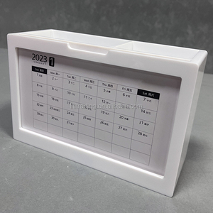 Mini Acrylic Perpetual Lịch Tùy Chỉnh Thời Trang Bảng Trắng Top Acrylic Lịch Chủ Đứng Hộp Trường Hợp Chủ Món Quà Lưu Niệm - Product Image 3