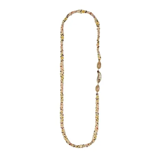 Exquisito collar de perlas y cuentas de Navaratna multicolor para mujer, collar llamativo para mujer, combina con cualquier atuendo al mejor precio