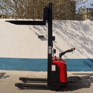Palet istifleyici 2 Ton 2 metre elektrikli kendinden yükleme elektrikli el istifleyici tam elektrikli 2000kg 5000mm kendinden yükleme Forklift - Product Image 5