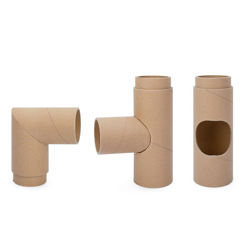 Ensemble de 3 canaux en tube de papier marron