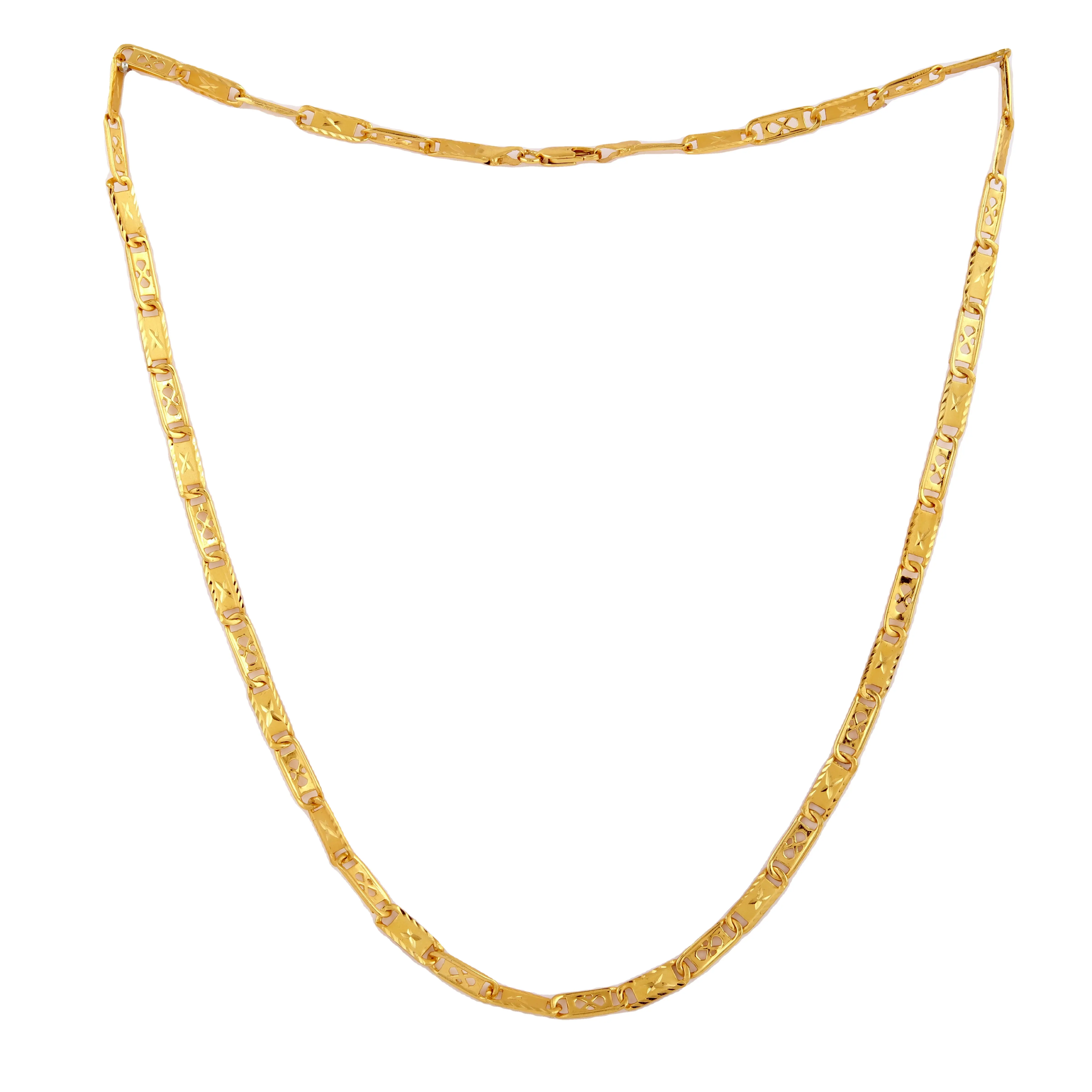 2024 Branded NAVABI CHAIN-41 Best quality Gold Plated Jewellery life Time Yellow Guaranteed at cheap price