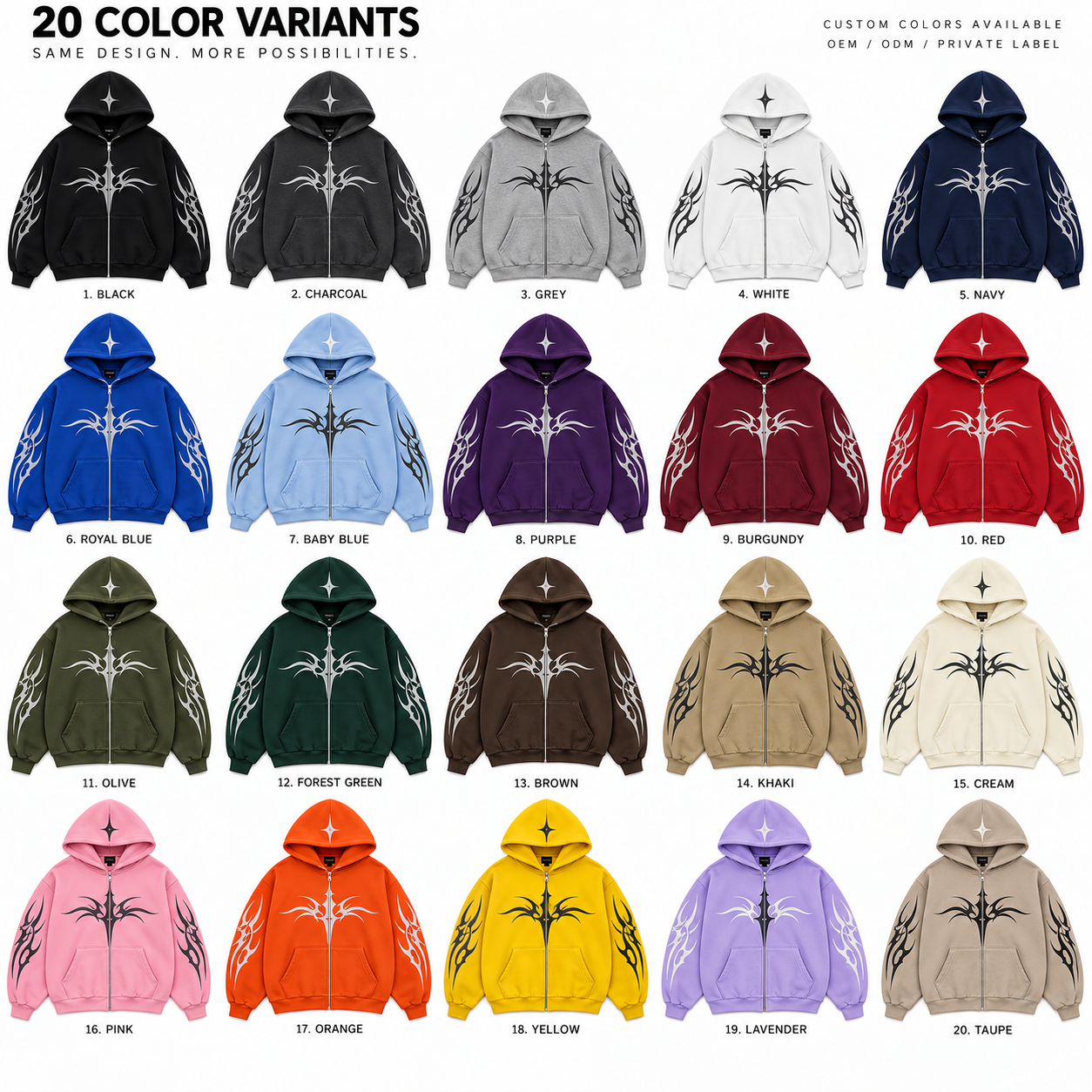 Options de couleurs personnalisées