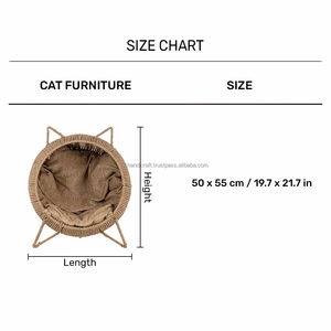Customised Handwoven Women's Artisan Cat dog Rest Chair Cushion Just Launched Jute Fibres Sturdy Iron Frame Pets low <strong>bulk</strong> price - Product Image 4