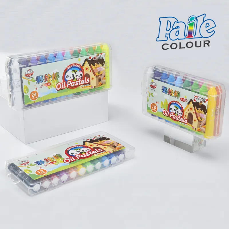 Personalizzabile Set di pastelli in Gel di colore assortito per bambini roteabili e rotabili pastelli in custodia resistente