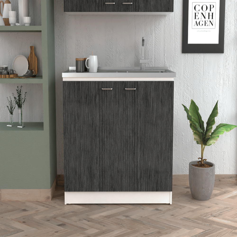 White / Smokey Oak Color