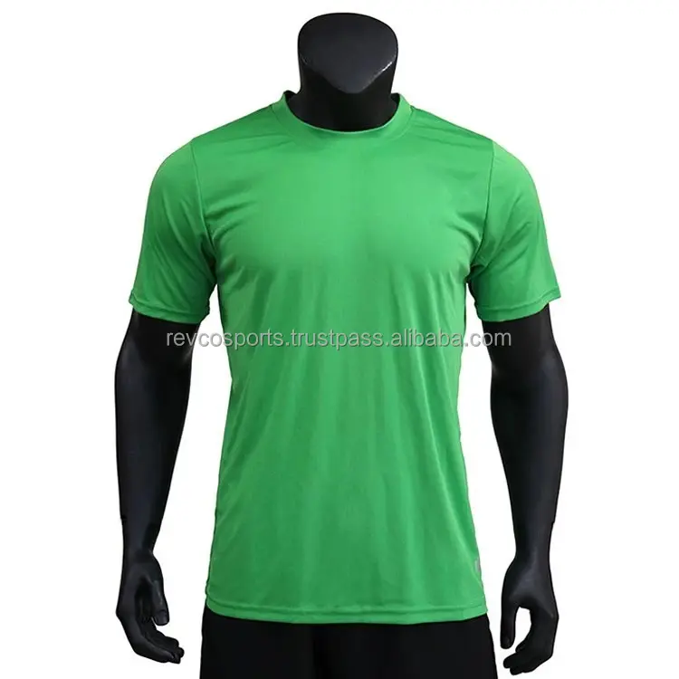 Em branco cor verde Soccer Jersey para Juventude Team Practice Plain Color Futebol Camisas Atacado Cheap Price Soccer Jerseys