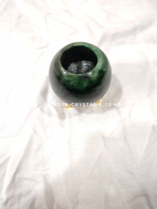 Doğal ve nadir yeşil yeşim küre mumluk holing mumlar veya ev dekorasyon varış stokta sınırlı stok