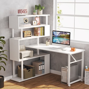 Tribesigns hiện đại hình chữ L góc bàn với lưu trữ xoay Reversible máy tính bàn với 5 Kệ kệ sách - Product Image 1