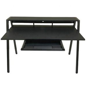 Escritorios de ordenador modernos de lujo con cajones Escritorios de oficina de diseño simple para uso doméstico Material de madera y metal - Product Image 1
