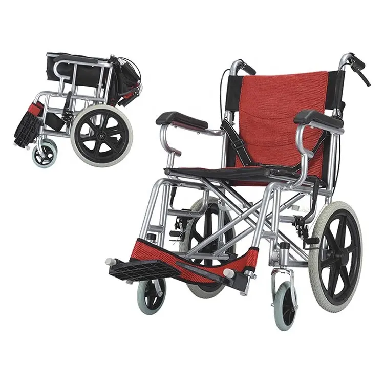 Складная складная электрическая Легкая ручная инвалидная коляска с электромотором для инвалидов