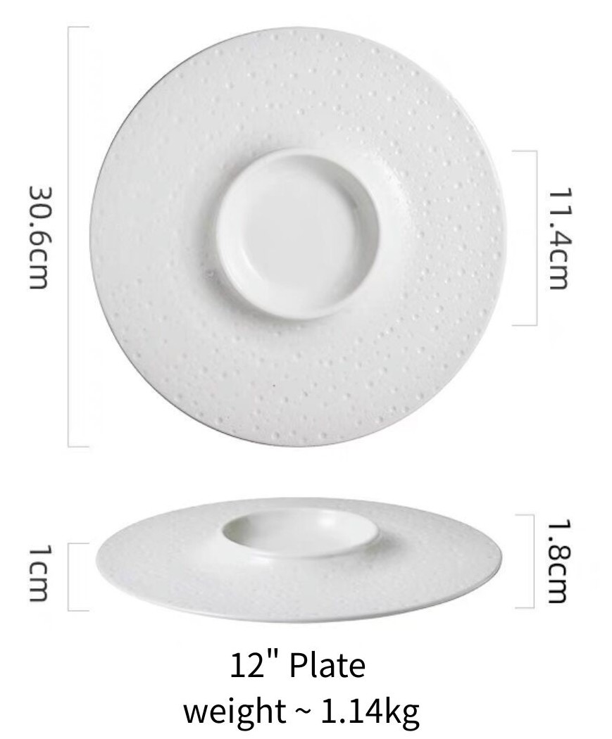 จานขนาด 12 นิ้ว