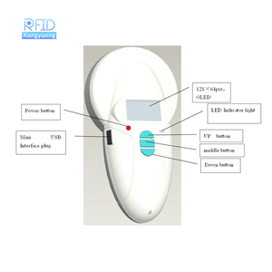 เครื่องสแกน FDX-A/FDX-B/HDX แบบเต็มโปรโตคอลความถี่ต่ำ125kHz/134.2kHz ความไวสูงเครื่องอ่าน RFID รูปสัตว์ - Product Image 3