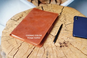 Custom Cover A5 <strong>Notebook</strong> Portfolio Custom Refillable Leather Journal Cover 6x9 Colleague LP5-0038B - Product Image 2